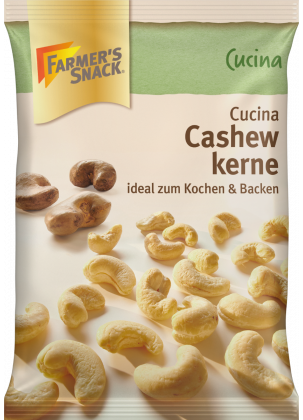 Opakowanie orzechów nerkowca Cucina 100 g z logo Farmer's Snack