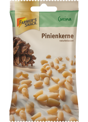 Opakowanie orzeszków piniowych 30 g z logo Farmer's Snack
