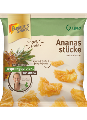 Wolnostojące opakowanie kawałków ananasa Cucina natural z oryginalnym zakłócaczem projektu