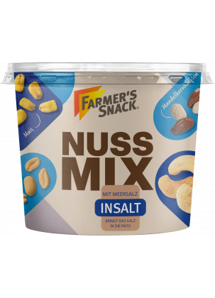 Indywidualne opakowanie Farmer's Snack Nut Mix Insalt Tub 225g