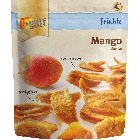 Freigestellte Verpackung von Mango 100g mit Farmer's Snack Logo und DLG-Logo