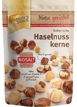 Italienische Haselnusskerne NoSalt 125g – naturbelassene, aromatische Haselnüsse aus Italien für den puren Nussgenuss ohne Salz.