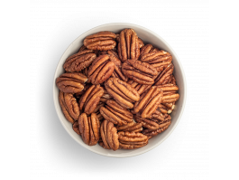 Nueces pacana en bol blanco