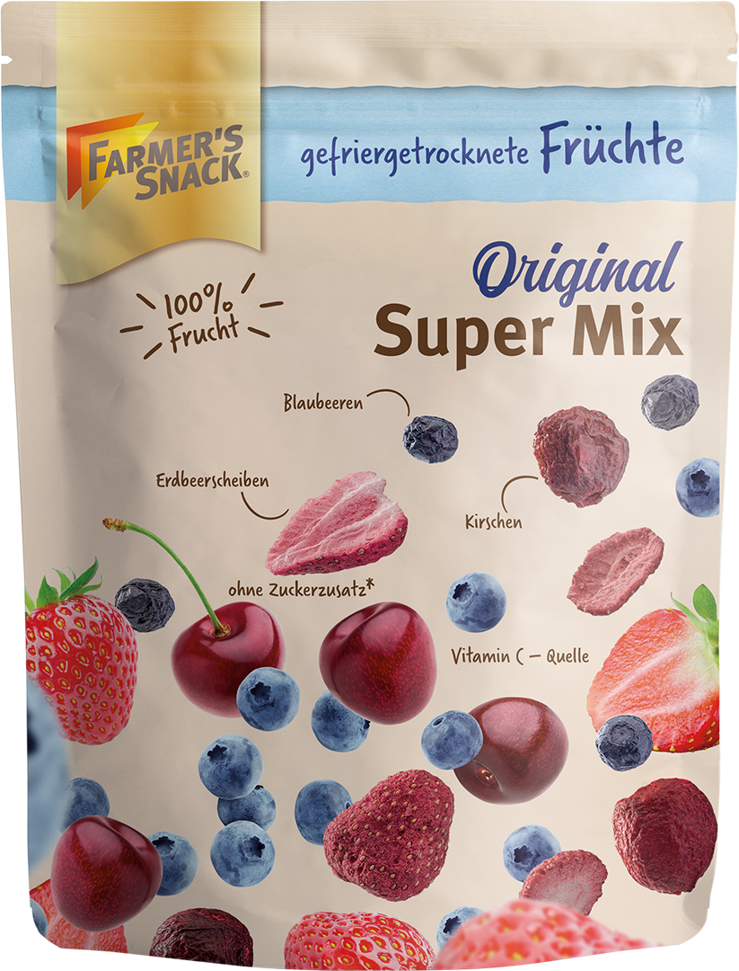 Super mix con fruta liofilizada
